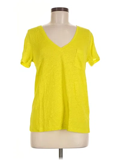 Pre-owned Jcrew Short Sleeve T-shirt In Yellow