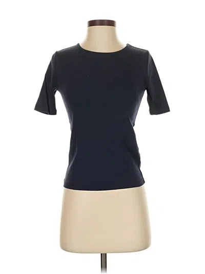 Pre-owned Jcrew Short Sleeve Turtleneck In Black
