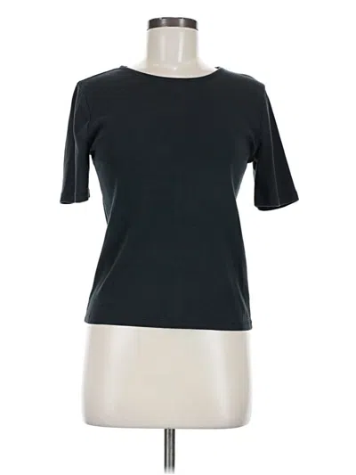 Pre-owned Jcrew Short Sleeve Turtleneck In Black
