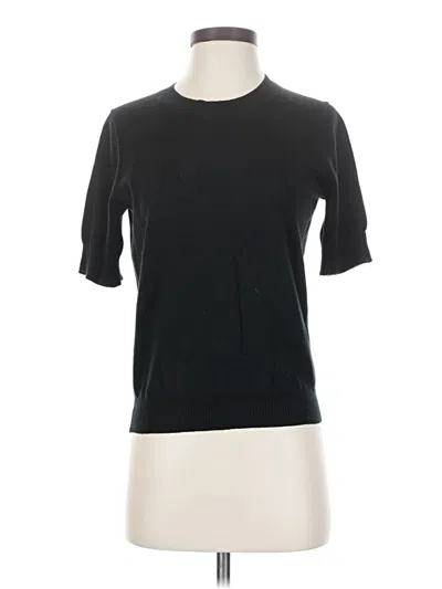 Pre-owned Jcrew Short Sleeve Turtleneck In Black