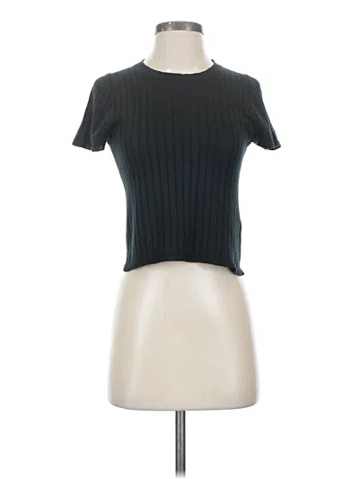 Pre-owned Jcrew Short Sleeve Turtleneck In Black