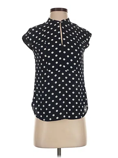 Pre-owned Jcrew Short Sleeve Turtleneck In Black