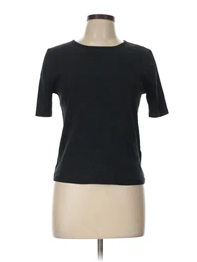 Pre-owned Jcrew Short Sleeve Turtleneck In Black