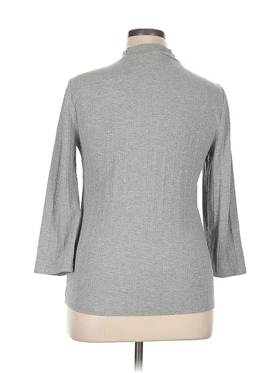 Pre-owned Jcrew Short Sleeve Turtleneck In Gray