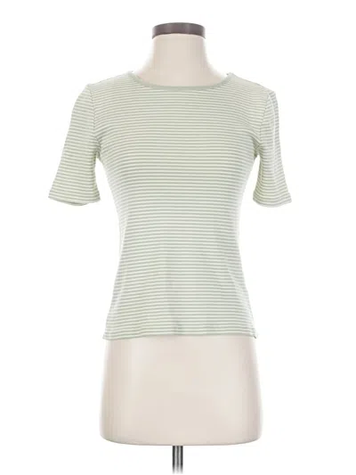 Pre-owned Jcrew Short Sleeve Turtleneck In Green