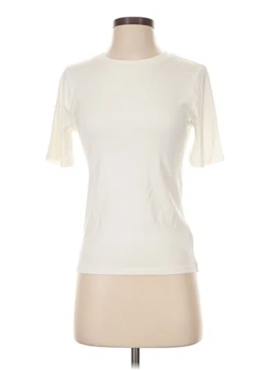 Pre-owned Jcrew Short Sleeve Turtleneck In Ivory