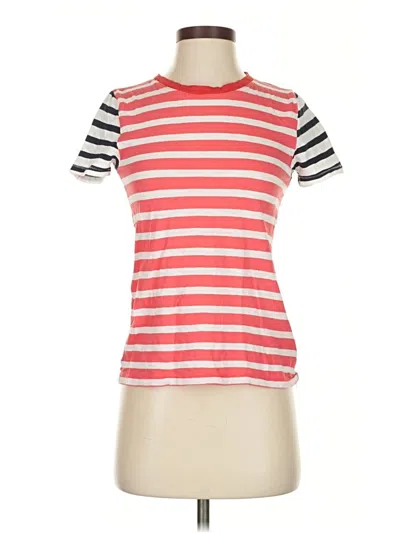 Pre-owned Jcrew Short Sleeve Turtleneck In Red