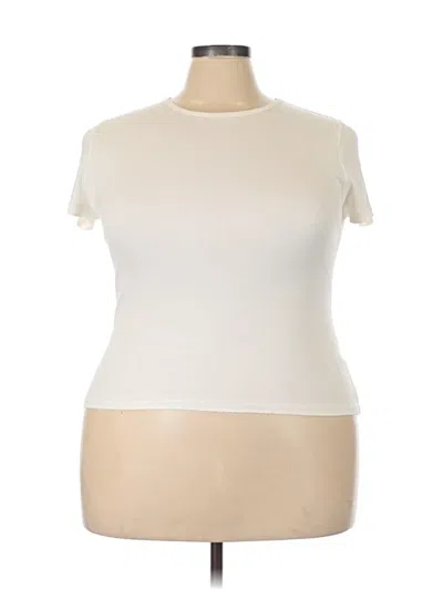 Jcrew Short Sleeve Turtleneck In White