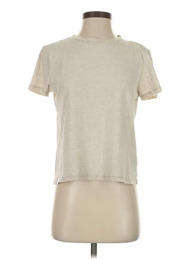Pre-owned Jcrew Short Sleeve Turtleneck In White