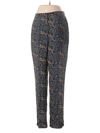 Pre-owned Jcrew Silk Pants In Blue