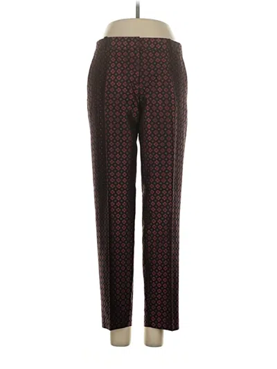Pre-owned Jcrew Silk Pants In Burgundy