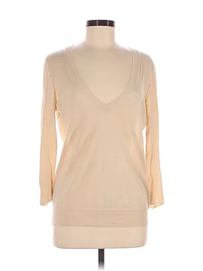 Pre-owned Jcrew Silk Pullover Sweater In Ivory