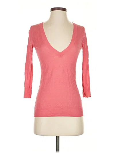 Pre-owned Jcrew Silk Pullover Sweater In Pink