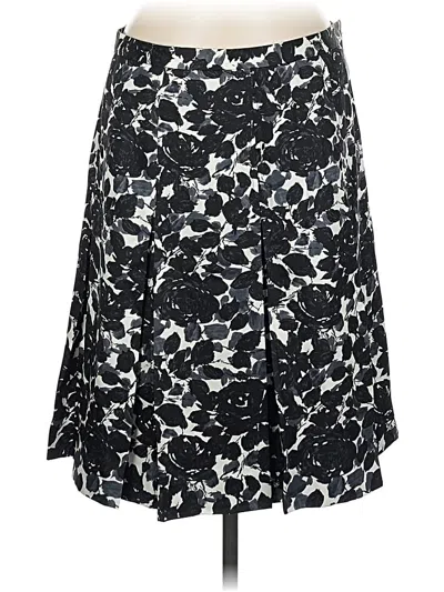 Pre-owned Jcrew Silk Skirt In Black