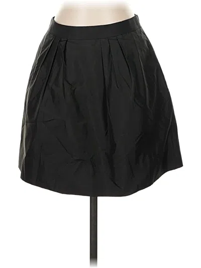 Pre-owned Jcrew Silk Skirt In Black