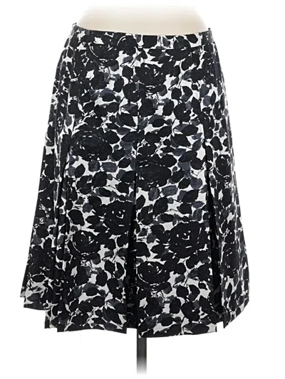 Pre-owned Jcrew Silk Skirt In Black