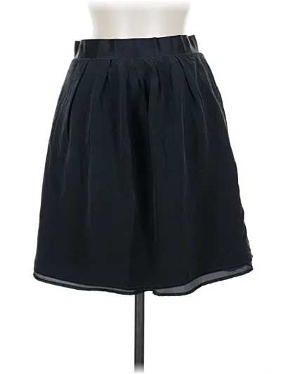 Pre-owned Jcrew Silk Skirt In Black