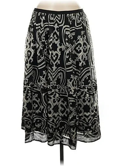 Pre-owned Jcrew Silk Skirt In Black