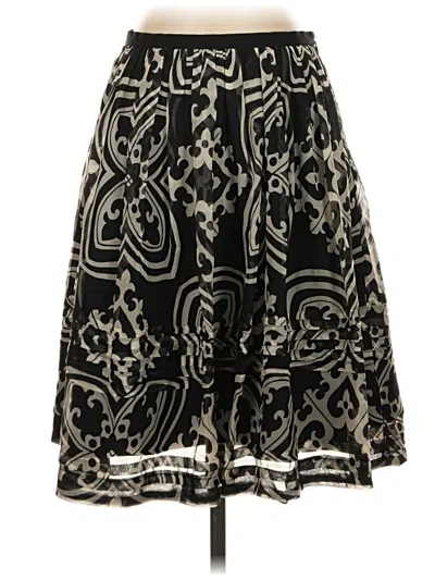 Pre-owned Jcrew Silk Skirt In Black