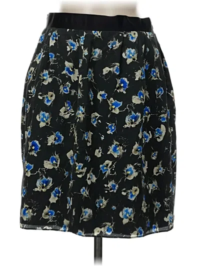 Pre-owned Jcrew Silk Skirt In Black
