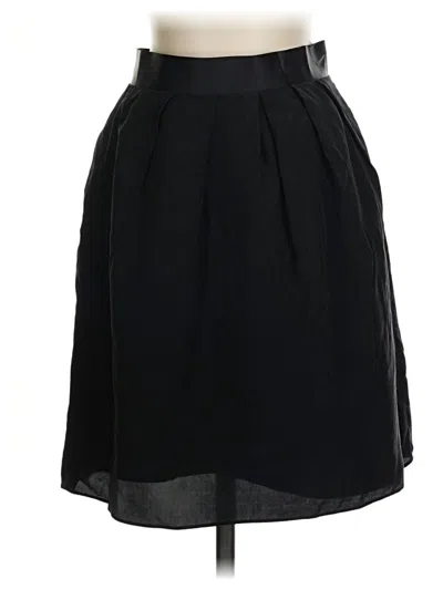 Pre-owned Jcrew Silk Skirt In Black