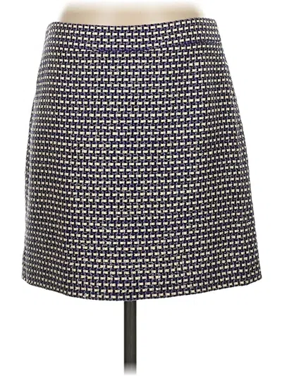 Pre-owned Jcrew Silk Skirt In Blue