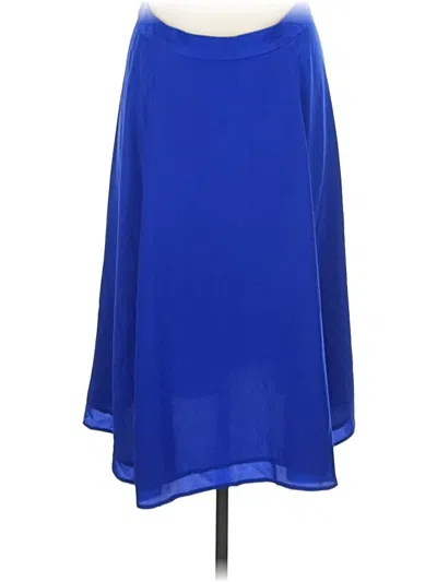 Pre-owned Jcrew Silk Skirt In Blue