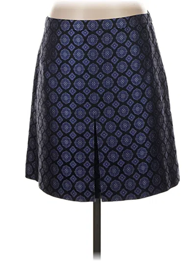 Pre-owned Jcrew Silk Skirt In Blue