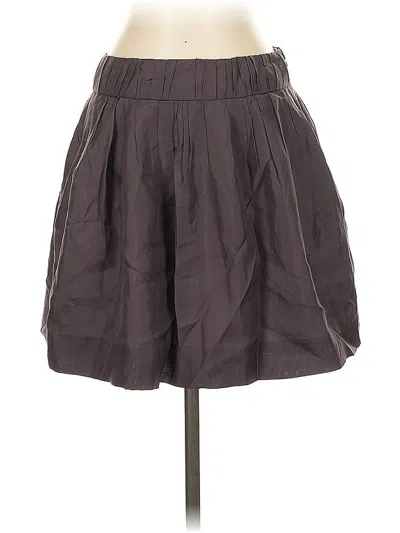 Jcrew Silk Skirt In Brown