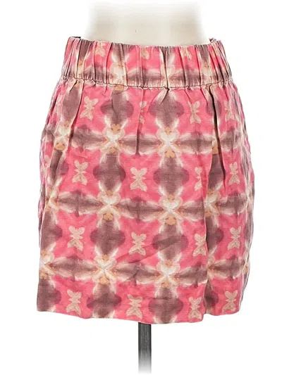 Pre-owned Jcrew Silk Skirt In Pink