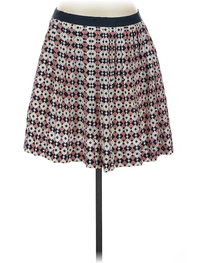 Pre-owned Jcrew Silk Skirt In Red