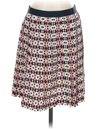 Pre-owned Jcrew Silk Skirt In Red