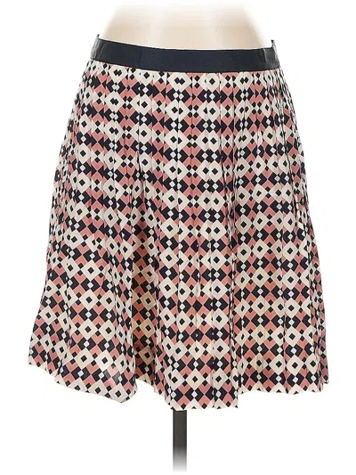 Pre-owned Jcrew Silk Skirt In Red