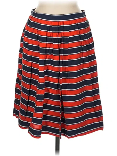 Pre-owned Jcrew Silk Skirt In Red