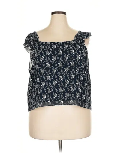 Pre-owned Jcrew Sleeveless Blouse In Black