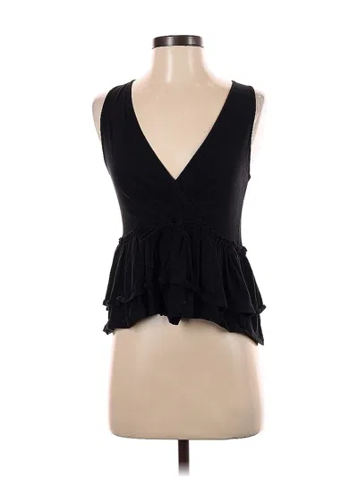 Pre-owned Jcrew Sleeveless Blouse In Black
