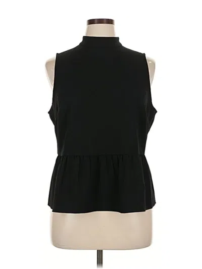 Pre-owned Jcrew Sleeveless Blouse In Black