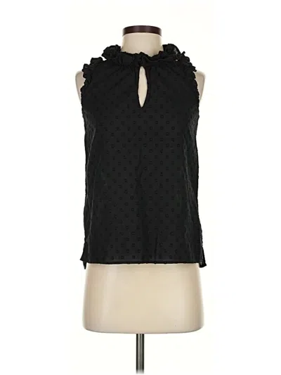 Pre-owned Jcrew Sleeveless Blouse In Black