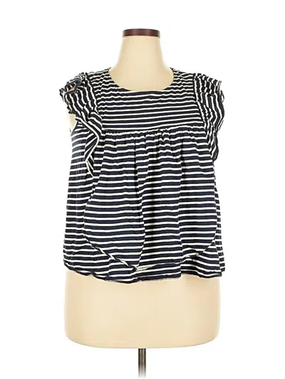 Pre-owned Jcrew Sleeveless Blouse In Black