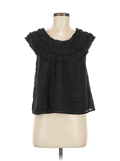Pre-owned Jcrew Sleeveless Blouse In Black