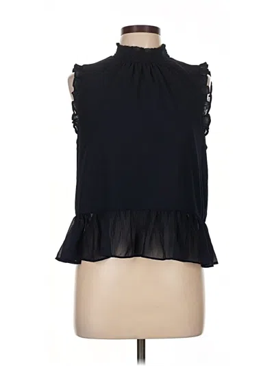 Pre-owned Jcrew Sleeveless Blouse In Black