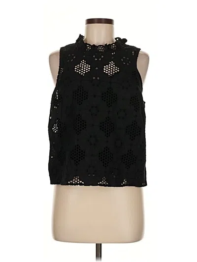 Pre-owned Jcrew Sleeveless Blouse In Black
