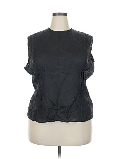 Pre-owned Jcrew Sleeveless Blouse In Black