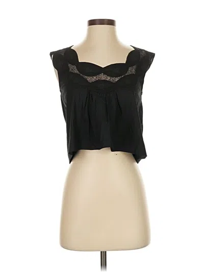 Pre-owned Jcrew Sleeveless Blouse In Black