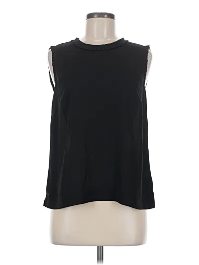 Pre-owned Jcrew Sleeveless Blouse In Black