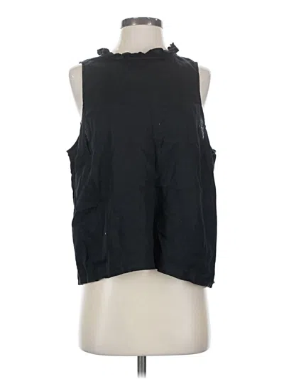Pre-owned Jcrew Sleeveless Blouse In Black