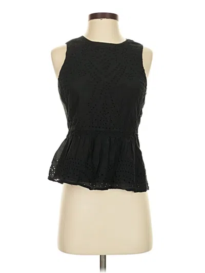 Pre-owned Jcrew Sleeveless Blouse In Black