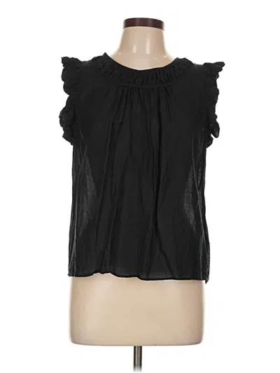 Pre-owned Jcrew Sleeveless Blouse In Black