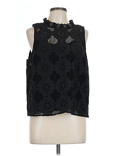 Pre-owned Jcrew Sleeveless Blouse In Black