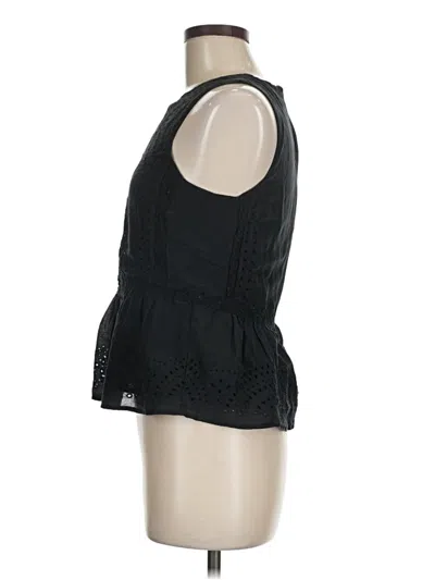 Pre-owned Jcrew Sleeveless Blouse In Black